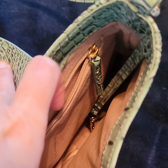 Brahmin Mint Croc Embossed Crossbody - Picture 8 of 12